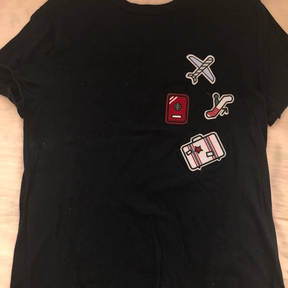 Zara patches tee in navy - Picture 2 of 3